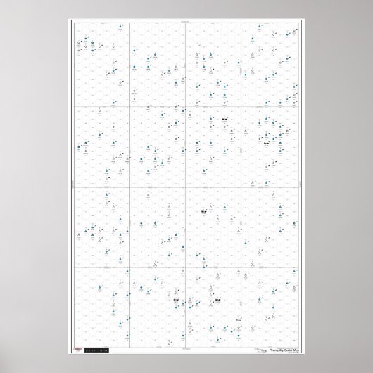 Poster Carte d'affiche du secteur de la tranquillité pour (Devant)