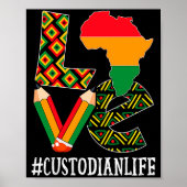 Poster Carte d'amour du gardien Histoire noire afro-améri (Devant)