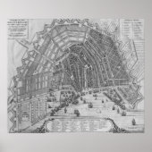 Poster Carte d'Amsterdam, 1662 (Devant)