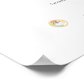 Poster Carte d'anatomie du système de squelette humain (Coin)