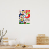 Poster Carte d'anniversaire Retro 5th (Cuisine)