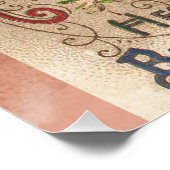 Poster Carte d'anniversaire vintage (Coin)