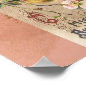 Poster Carte d'anniversaire vintage (Coin)