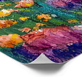 Poster Carte d'art "Rêves peints" Fleurs amicales! (Coin)