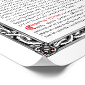 Poster Carte d'autel latéral "Aqua" (Coin)