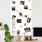 Poster Carte d'autographe de fin d'études (Bureau à domicile)