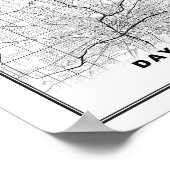 Poster Carte Dayton (Coin)