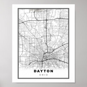 Poster Carte Dayton