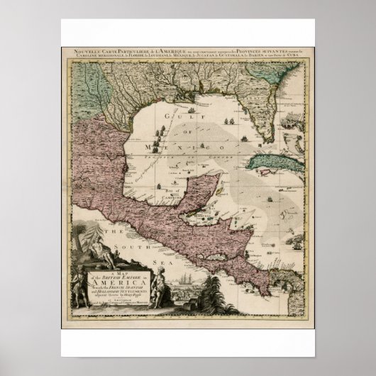 Poster Carte de 1742 (Devant)