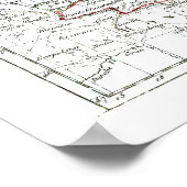 Poster Carte de 1806 - La Pologne (Coin)