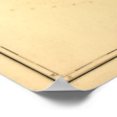 Poster Carte de 1839 Caroline du Nord et Caroline du Sud (Coin)