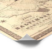 Poster Carte de Baltimore 1851 (Coin)