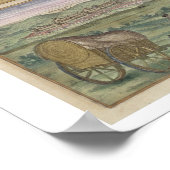 Poster Carte de Barcelone, de Civitates Orbis Terrarum (Coin)