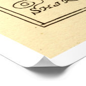 Poster Carte de "Barkshire" le comté de Berkshire, (Coin)