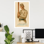 Poster Carte de baseball Anson casquette 1887 (Bureau à domicile)