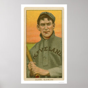 Poster Carte de baseball Nap Lajoie 1910