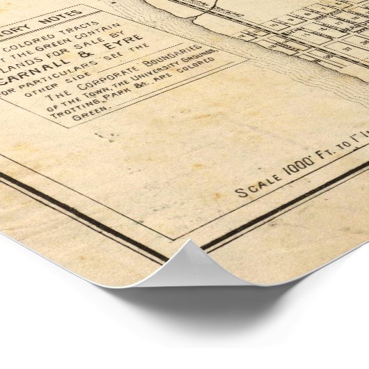 Poster Carte de Berkeley (Coin)