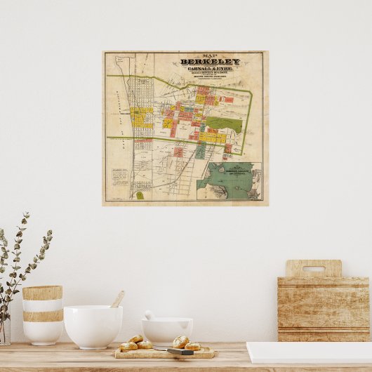 Poster Carte de Berkeley (Cuisine)