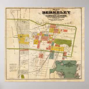 Poster Carte de Berkeley