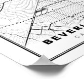 Poster Carte de Beverly Hills (Coin)