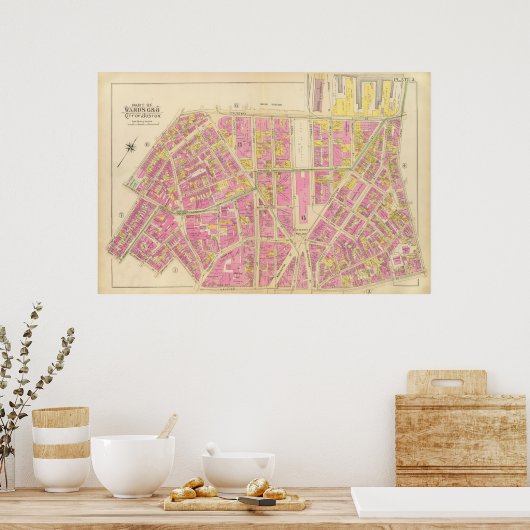 Poster Carte de Boston 28 (Cuisine)