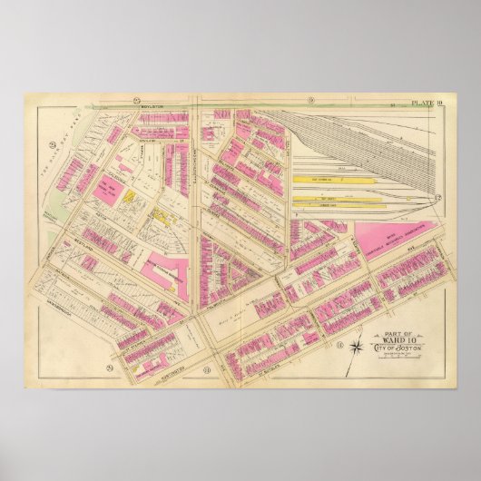 Poster Carte de Boston 4 (Devant)