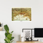 Poster Carte de Boston et des villes environnantes en 190 (Bureau à domicile)
