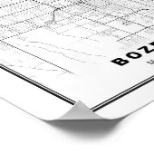 Poster Carte de Bozeman (Coin)