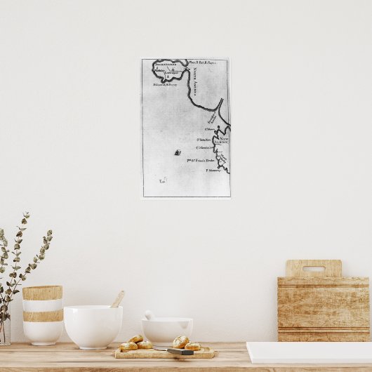 Poster Carte de Brobdingnag (Cuisine)