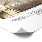 Poster Carte de Brooklyn, New York de 1879 (Coin)