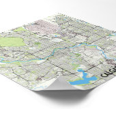 Poster Carte de Calgary (Coin)