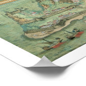 Poster Carte de Candia et Corfou, de 'Civitates Orbis Ter (Coin)