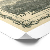 Poster Carte de Caroline du Sud et du Nord 1861 (Coin)