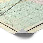 Poster Carte de Chicago (Coin)