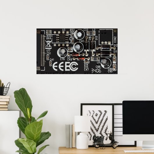 Poster Carte de circuit (Bureau à domicile)