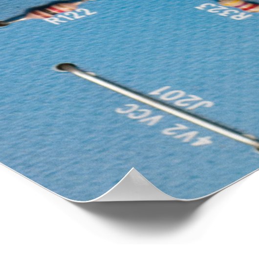 Poster Carte de circuit électronique (Coin)