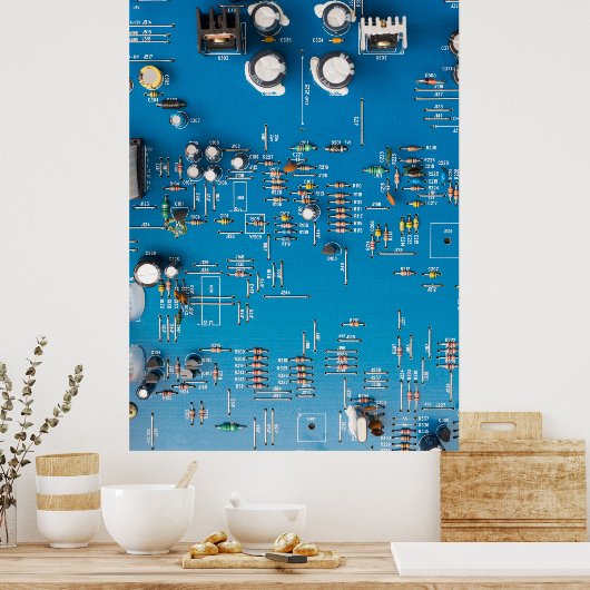 Poster Carte de circuit électronique (Cuisine)