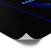 Poster Carte de circuit graphique (Coin)