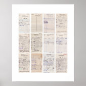 Poster Carte de circulation de la bibliothèque Old Friend (Devant)