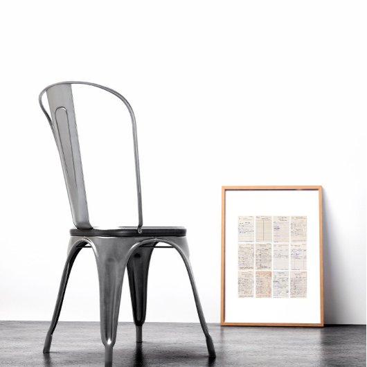 Poster Carte de circulation de la bibliothèque Old Friend