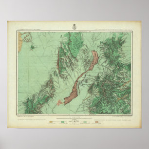 Poster Carte de classification de terre du Nouveau