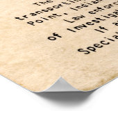 POSTER CARTE DE CLASSIFICATION D'EMPREINTE DE DILLINGER 1 (Coin)