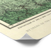 Poster Carte de classification des terres de la Californi (Coin)
