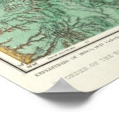 Poster Carte de classification des terres du Nouveau-Mexi (Coin)