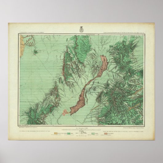 Poster Carte de classification des terres du sud-ouest du (Devant)