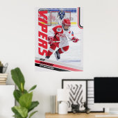 Poster Carte de commerce de hockey sur glace (Bureau à domicile)
