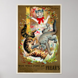 Poster Carte de commerce pour chats de marchandises no 4 