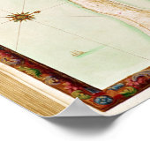 Poster Carte de Concarneau (Coin)