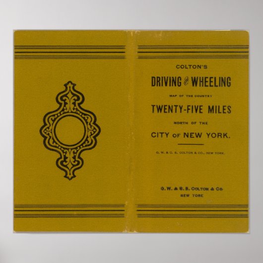 Poster Carte de conduite et de roulage de Colton des État (Devant)