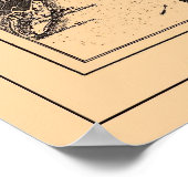 Poster Carte de Constantiople Istanbul, vers 1890 - 1907 (Coin)